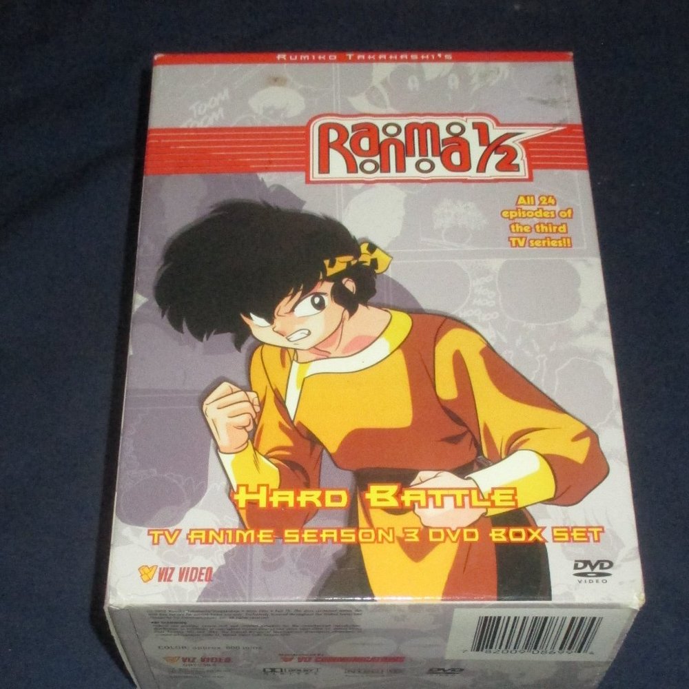 Ranma 1/2: Season 3 : Hard Battle (Anime DVD Boxset, 2002, Viz Communications)